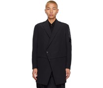 Black Paneled Blazer