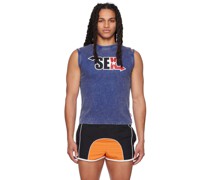 SSENSE Exclusive Blue Tank Top