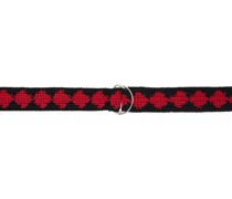 Black & Red Rombo Belt