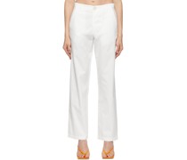 White Cotton Trousers