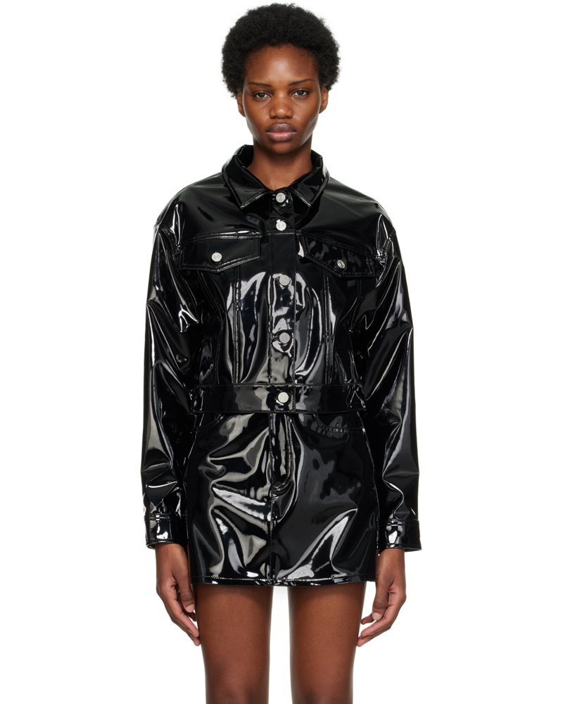 Frame Denim Damen Black Oversized Jacket