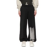 Black Print Lounge Pants