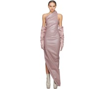 Pink Athena Denim Maxi Dress