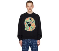 Black Printed Sweatshirt