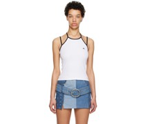 White Tennis Court Tank Top