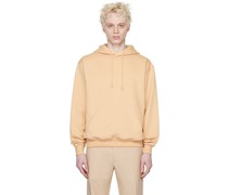 Beige Drawstring Hoodie