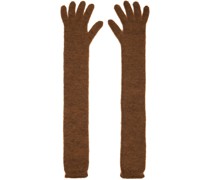Brown Brushed Gloves