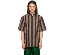 Burgundy Striped Shirt