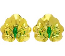 Yellow Lily Stud Earrings