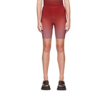 Burgundy Biker Shorts