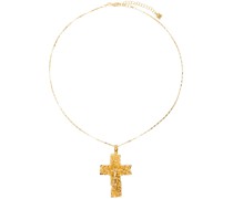 Gold VC006 Signature Cross Necklace