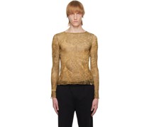SSENSE Exclusive Brown Graphic Long Sleeve T-Shirt