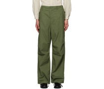 Green Pleated Trousers