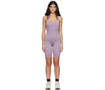Purple Recycled Italian Scuba Bodysuit