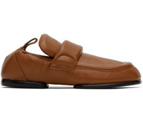 Tan Padded Loafers