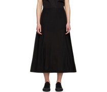 Black Centro Midi Skirt