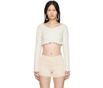 Off-White & Taupe 'La Maille Santon' Sweater