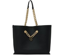Black Deluxe Chain Tote