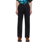 Black Washed Trousers