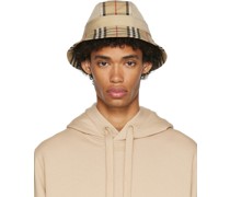 Beige Supernova Bucket Hat