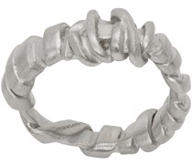 SSENSE Exclusive Silver That Time We Almost Didn't Make it Ring
