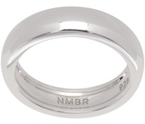 Silver Volume Small Band Ring