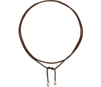Brown Elegant Shoelace Choker Necklace
