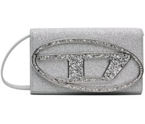 Silver 1dr Wallet Strap Bag