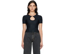 Black Charmed Keyhole T-Shirt
