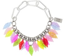 Silver Pile Of Leaves Necklace