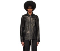 Black Brad Leather Jacket