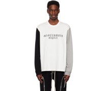 White Printed Long Sleeve T-Shirt