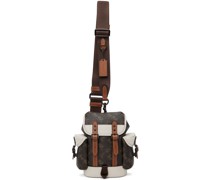 Brown & White Hitch 13 Backpack