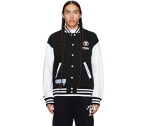 Black Bonded Bomber Jacket