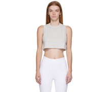Gray Boyfriend Sleep Crop Tank Top
