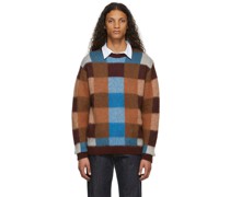 Multicolor Checkered Mohair Sweater