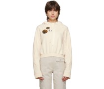 Off-White Raglan Cropped Hoodie