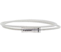 Polished 'Le 9 Grammes' Double Wrap Cable Armband
