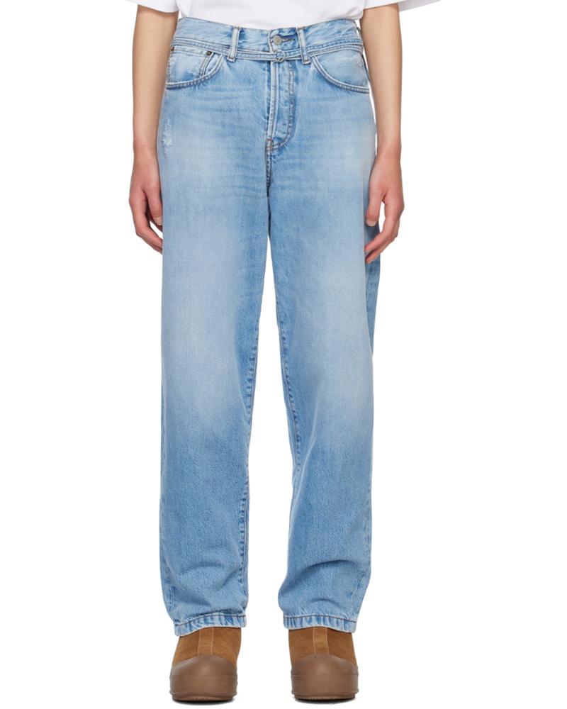 Acne Studios Damen Blue Relaxed-Fit Jeans RY7159