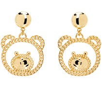 Gold Teddy Family Earrings