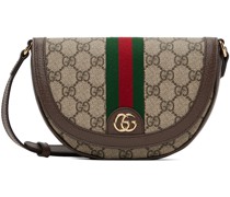 Beige Ophidia Mini GG Shoulder Bag
