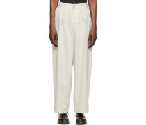 Off-White Organic Cotton Trousers