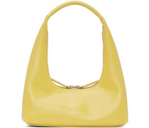 Yellow Crinkled Shoulder Bag