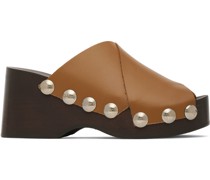Brown Clog Sandals