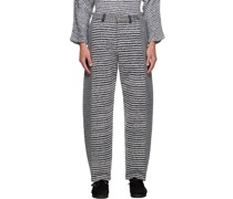Gray Paneled Trousers