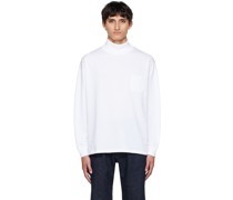White Pocket Turtleneck