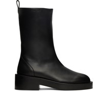 Black Embossed Boots