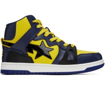 Yellow & Navy Sta 93 Hi Sneakers