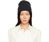 Gray Recycled Cashmere Beanie