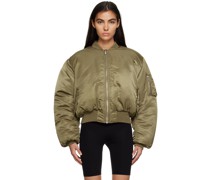 Khaki & Beige Alpha Industries Edition Reversible Bomber Jacket